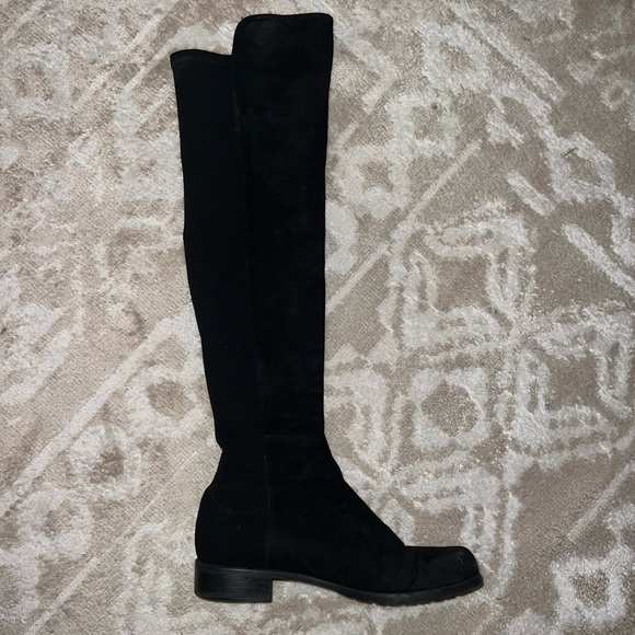 Stuart Weitzman suede over the knee size 9 black Worn only a handful of times - Picture 3 of 6